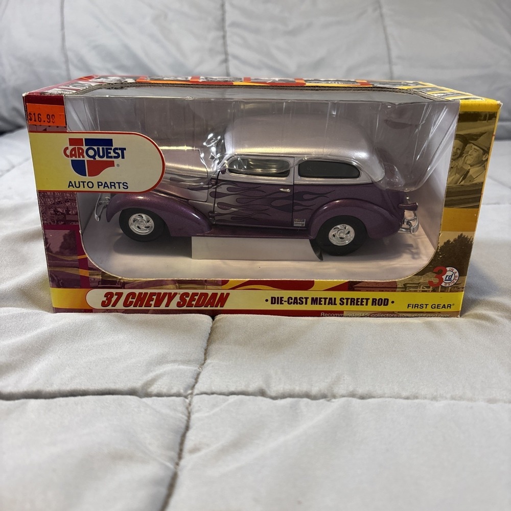 First Gear Car Quest Diecast 1937 Chevy Sedan Metal Street Rod NIB